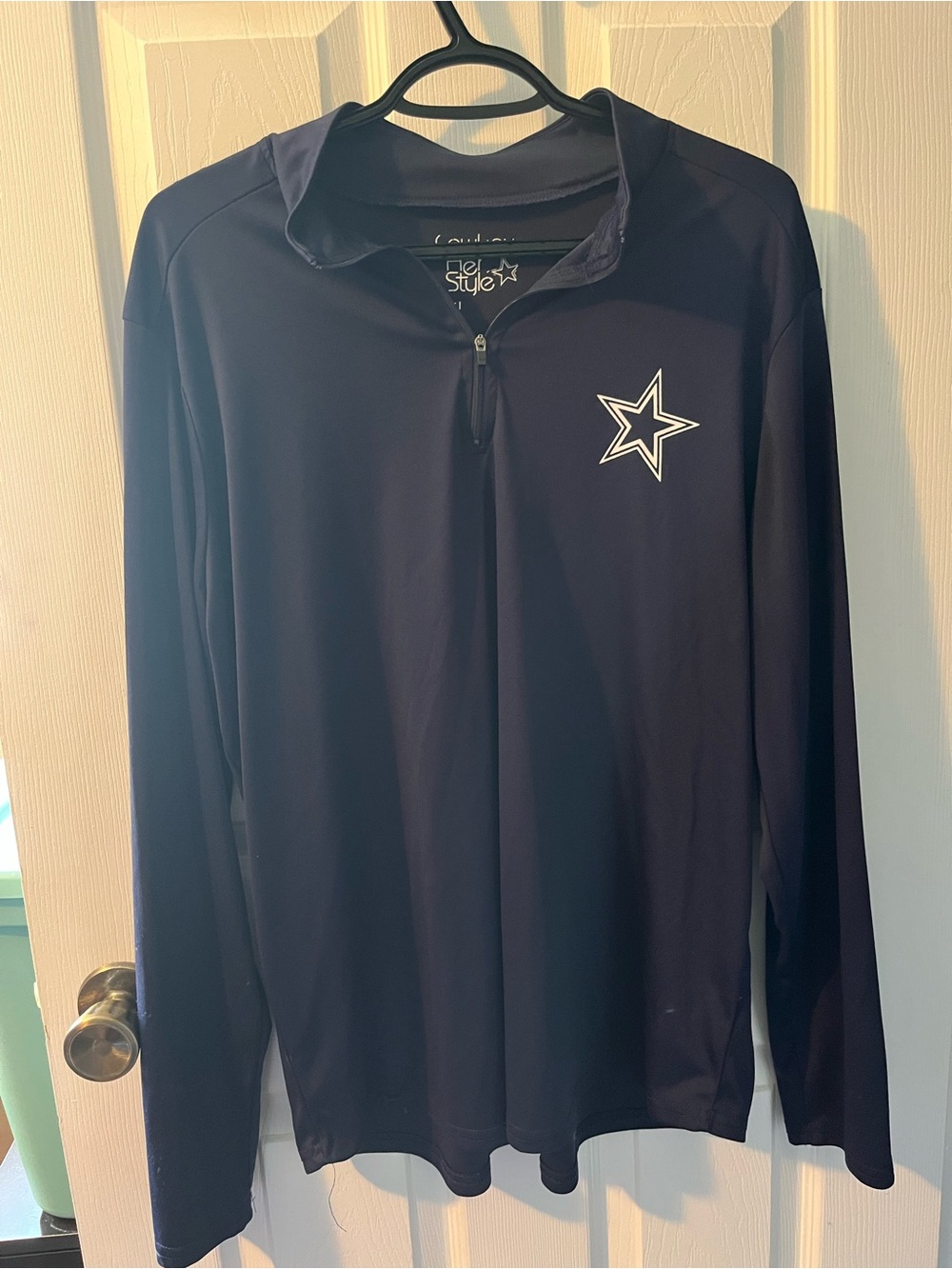 Women’s Dallas Cowboys Quarter Zip Long-Sleeve Top - 2XL